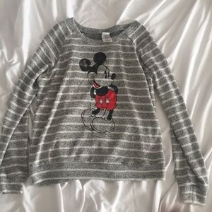 Striped mickey mouse sweater